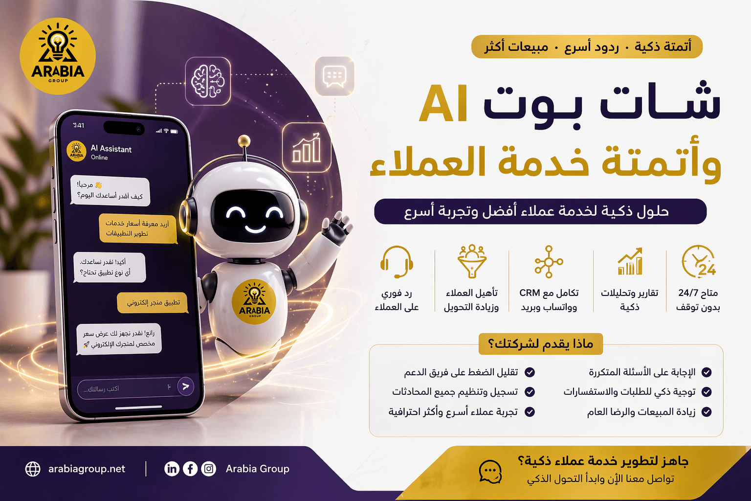 صورة عن شات بوت الذكاء الاصطناعي وأتمتة خدمة العملاء