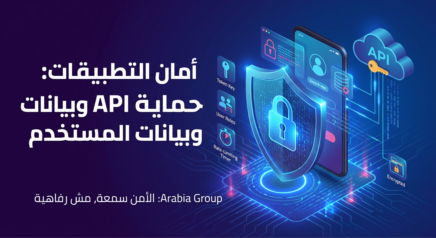 صورة افتراضية لمقال عن أمن التطبيقات وواجهات API